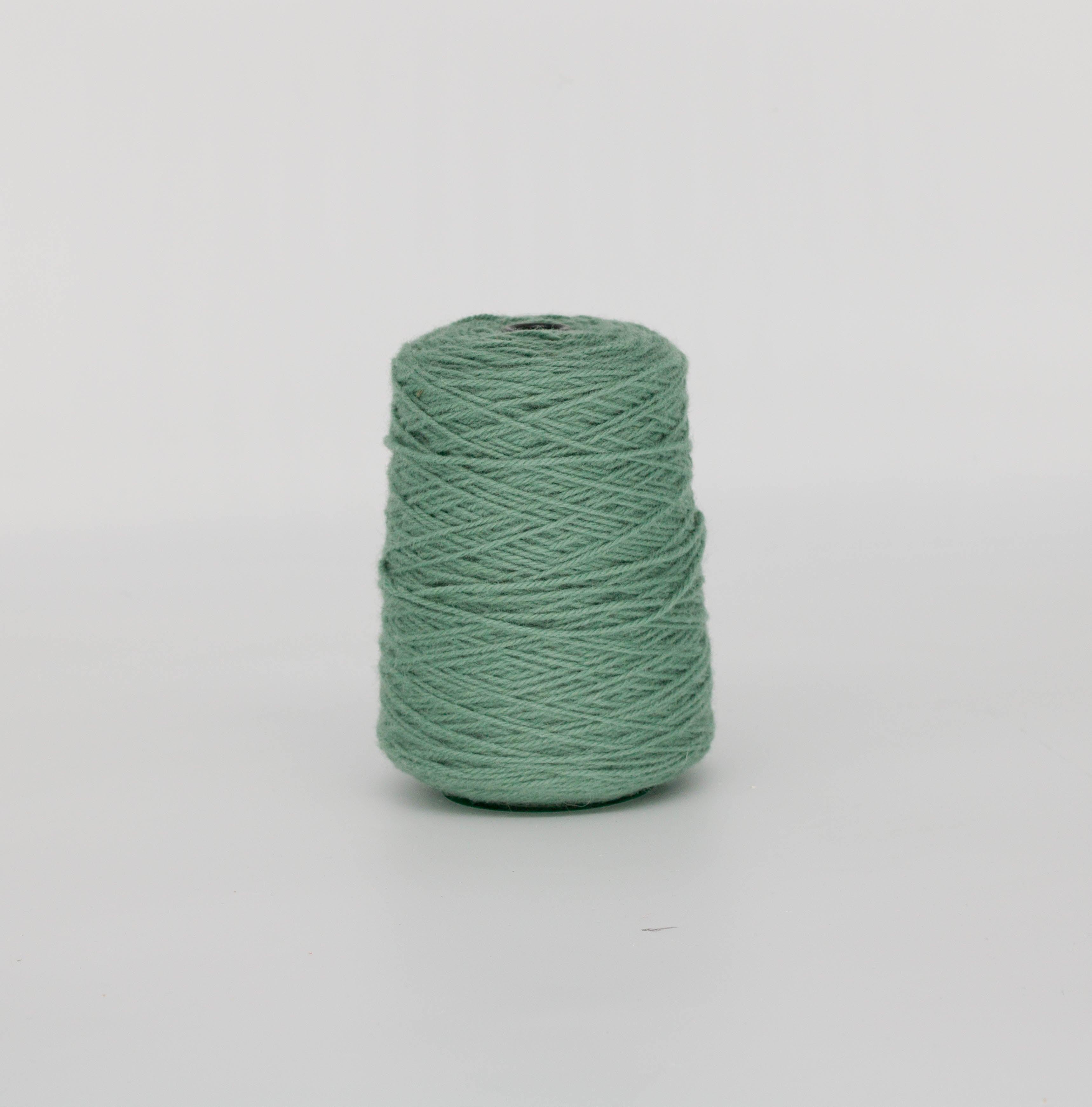Granite green 100% Wool Rug Yarn On Cones (206) - Tuftingshop